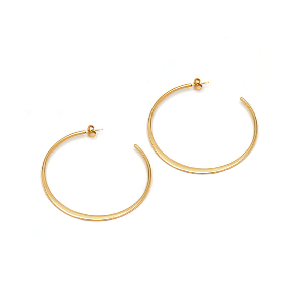 "Deborah" Hoop Earrings Stainless Steel