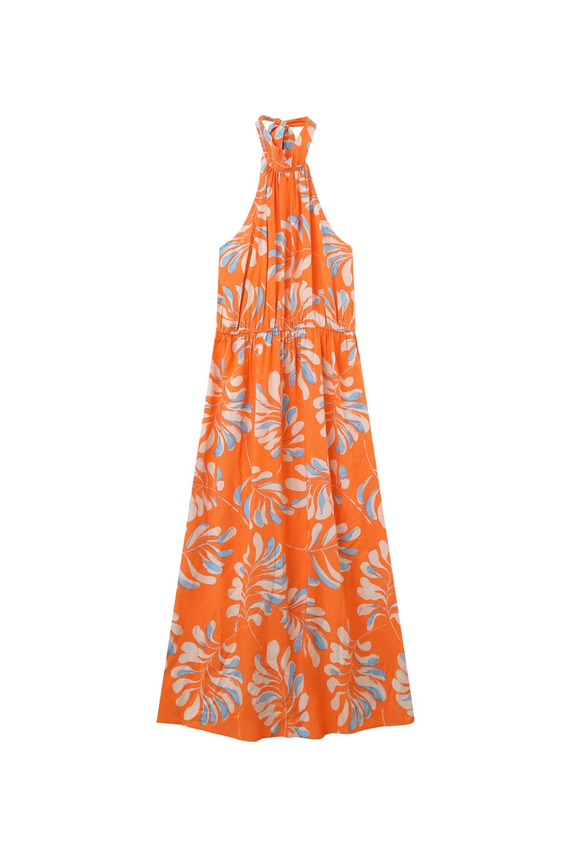 Vestido Largo Kendall Naranja