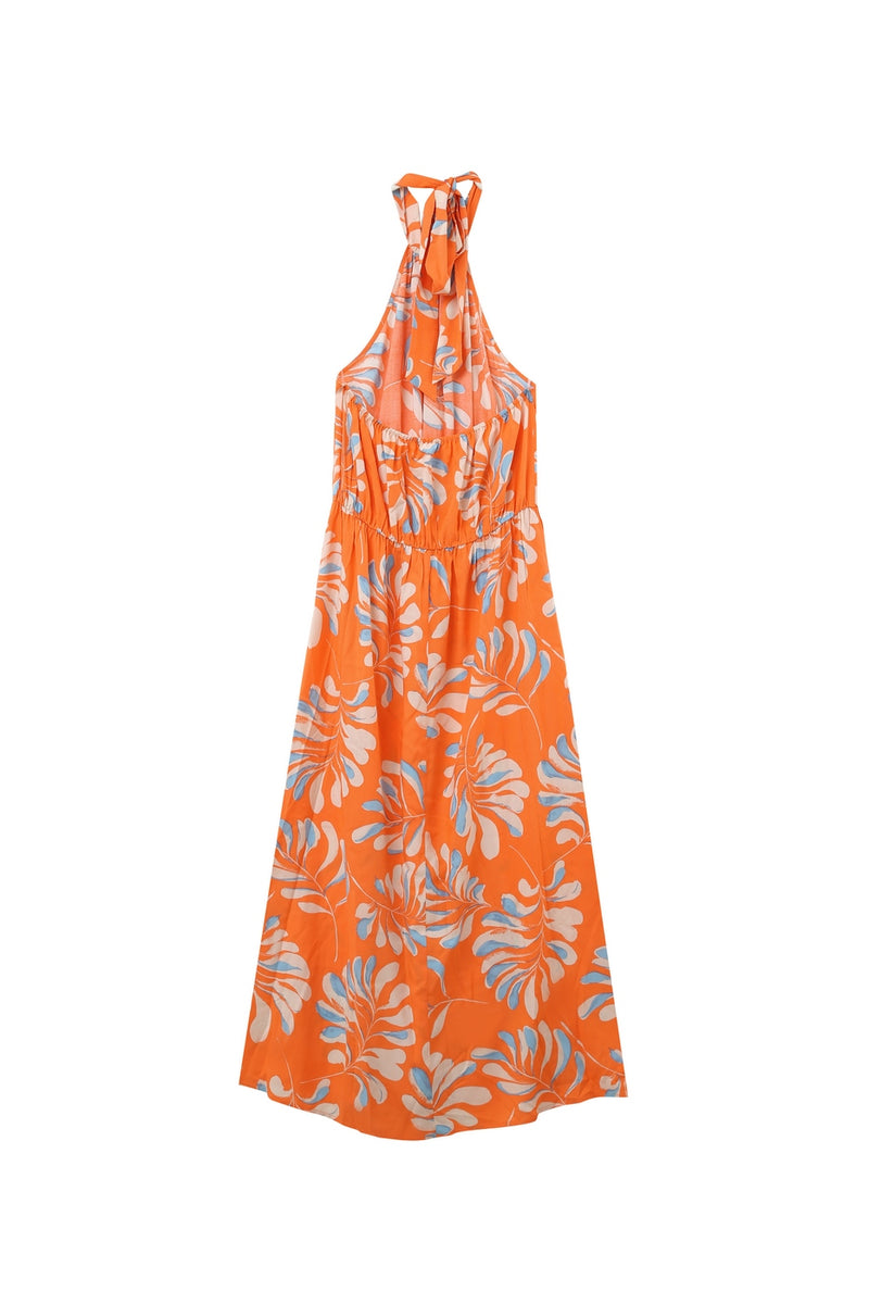 Vestido Largo Kendall Naranja