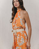 Vestido Largo Kendall Naranja