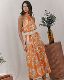 Vestido Largo Kendall Naranja