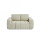 Canapé Droit Fixe - Kerea - 2 Places - Tissu Chenille - Taupe