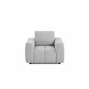 Fauteuil Fixe - Kerea - 1 Place - Tissu Chenille - Gris