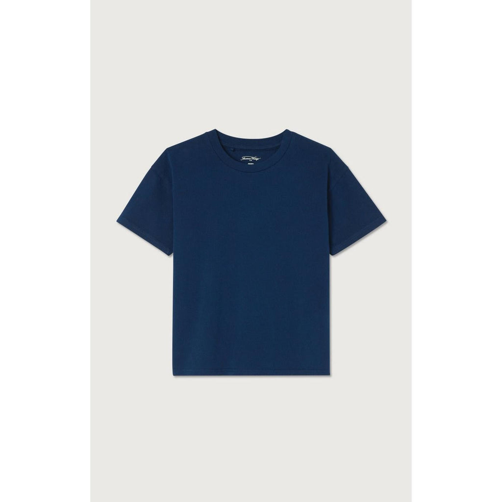 Straight Round-Neck T-Shirt - Vintage Ultramarine - Kids