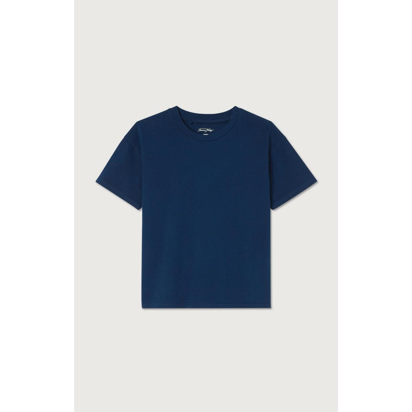 Straight Round-Neck T-Shirt - Vintage Ultramarine - Kids