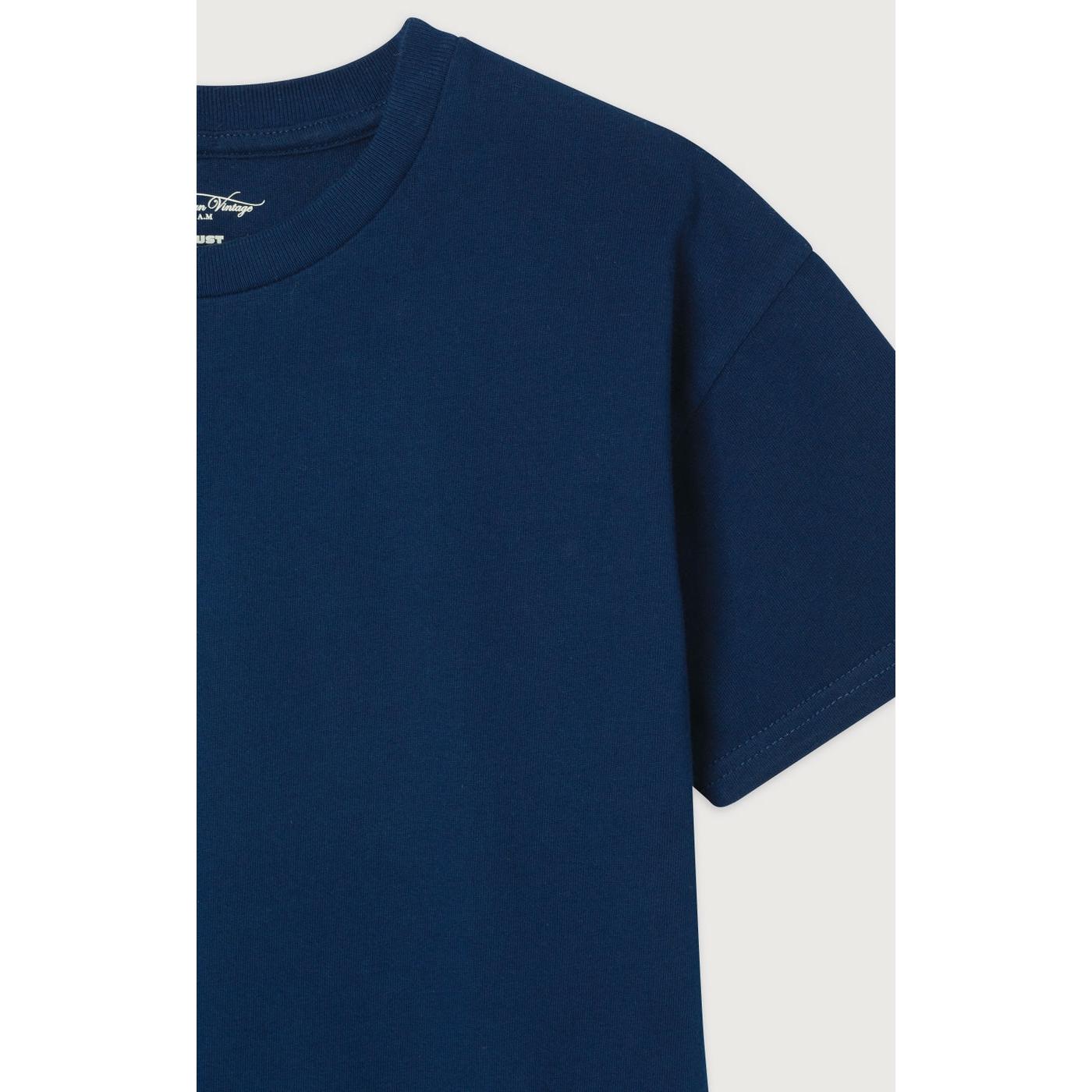 Straight Round-Neck T-Shirt - Vintage Ultramarine - Kids