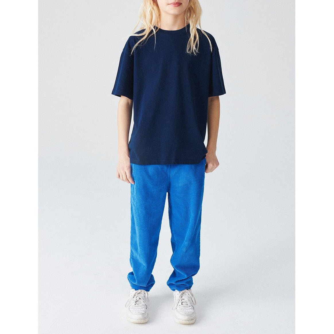 Straight Round-Neck T-Shirt - Vintage Ultramarine - Kids