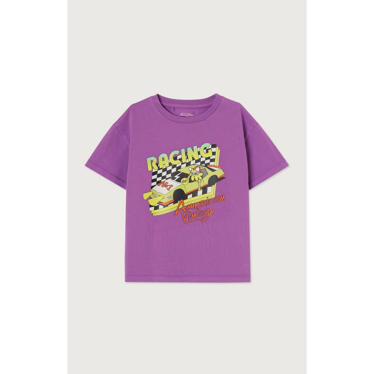 Camiseta recta de cuello redondo estampada - Higo vintage - Niño