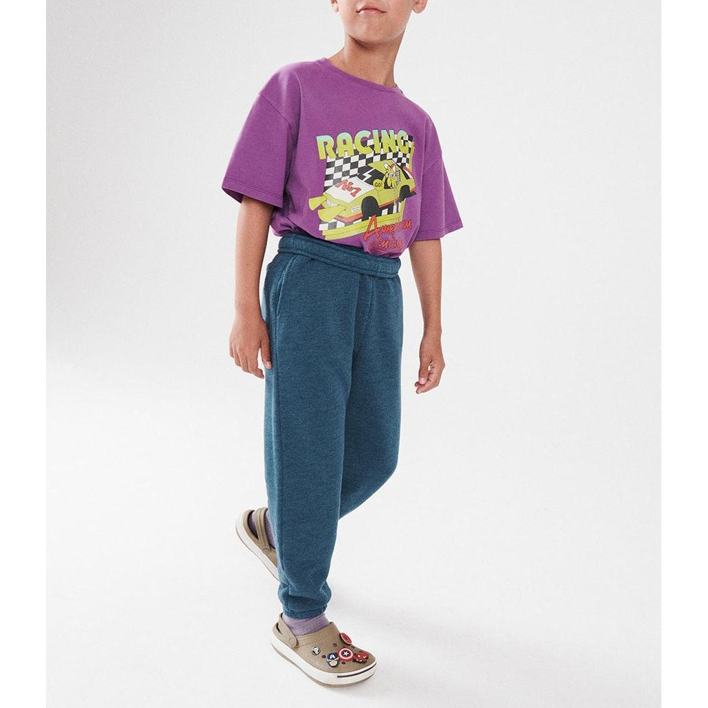 Camiseta recta de cuello redondo estampada - Higo vintage - Niño