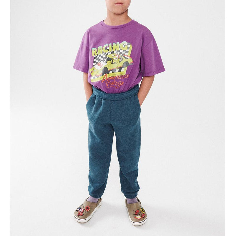 Camiseta Recta Estampada Cuello Redondo - Vintage Fig - Niño