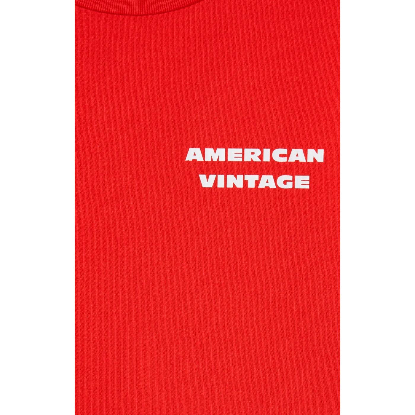 Straight-Cut Crew Neck Printed T-Shirt - Vintage Strawberry - Kids