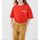 Printed Straight Round Neck T-Shirt - Vintage Strawberry - Child