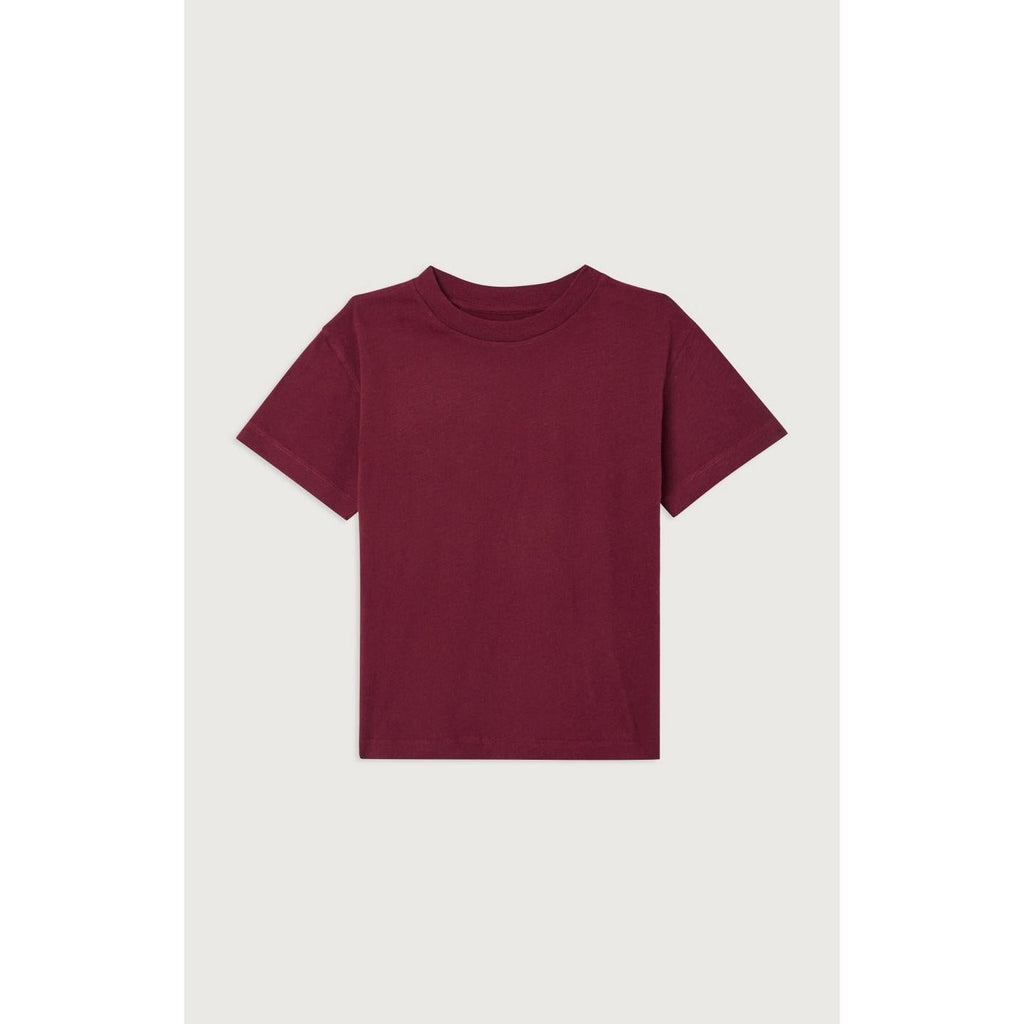 Round Neck T-Shirt - Vintage Bordeaux - Kids