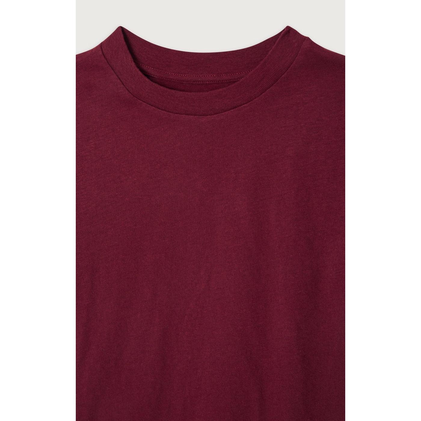 Round Neck T-Shirt - Vintage Bordeaux - Kids