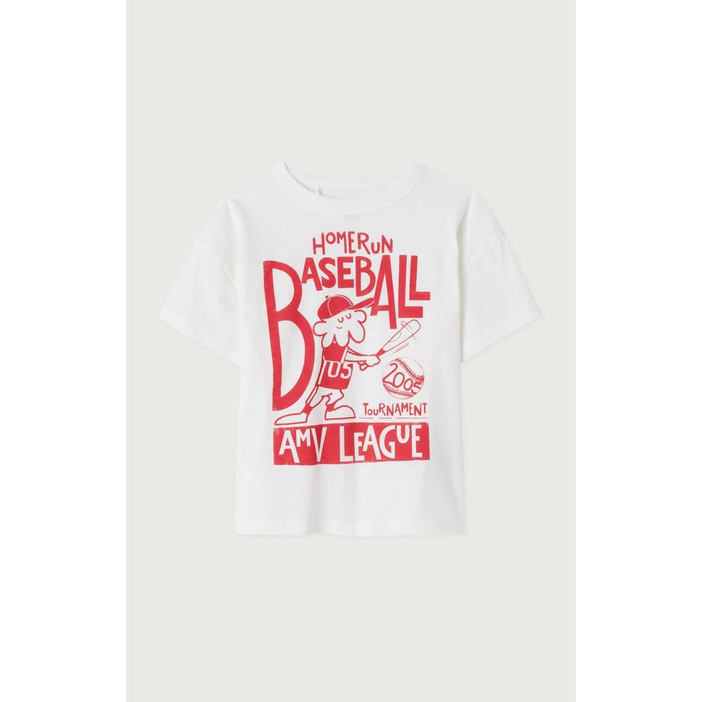 Camiseta recta de cuello redondo - Blanco - Niño