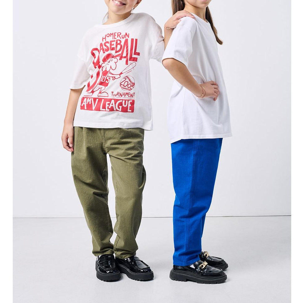Camiseta recta de cuello redondo - Blanco - Niño