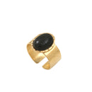 Bague Dorée Khepri Onyx