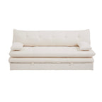 Kiara - Sofá cama de 3 plazas - Tela bouclé beige