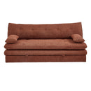 Banquette Convertible - Kiara - 3 Places - Tissu Bouclette - Terracotta