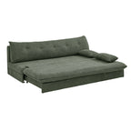 Kiara - 3-Seater Sofa Bed - Green Bouclé Fabric