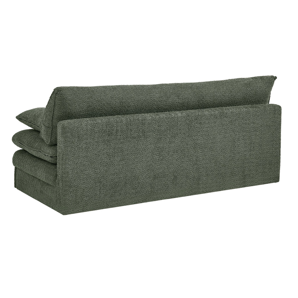 Kiara - 3-Seater Sofa Bed - Green Bouclé Fabric