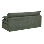 Kiara - 3-Seater Sofa Bed - Green Bouclé Fabric