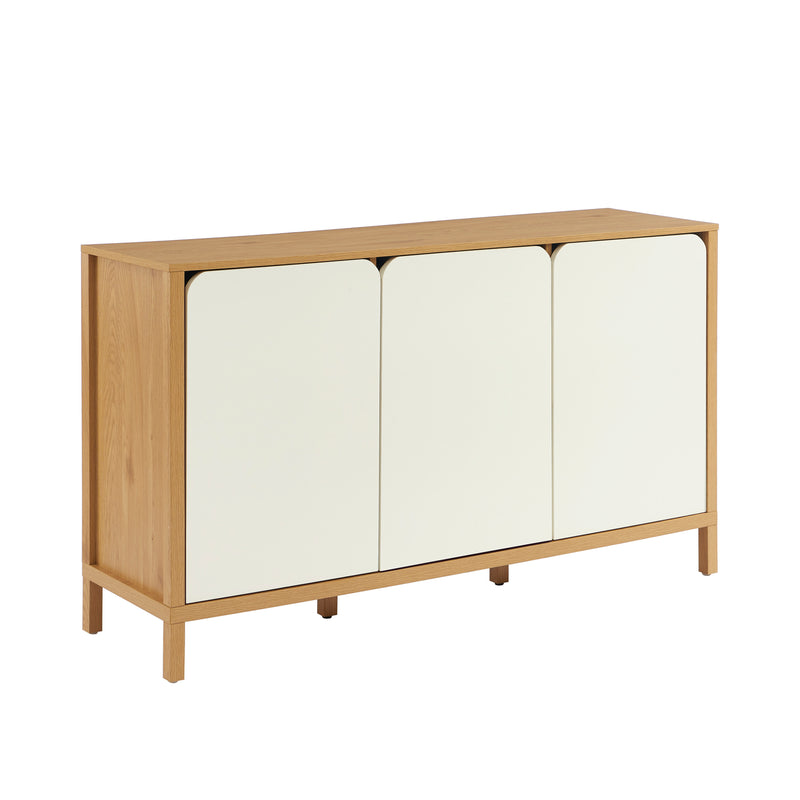 Buffet - Kilda - Effet Chêne - Blanc