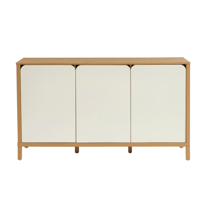 Buffet - Kilda - Effet Chêne - Blanc