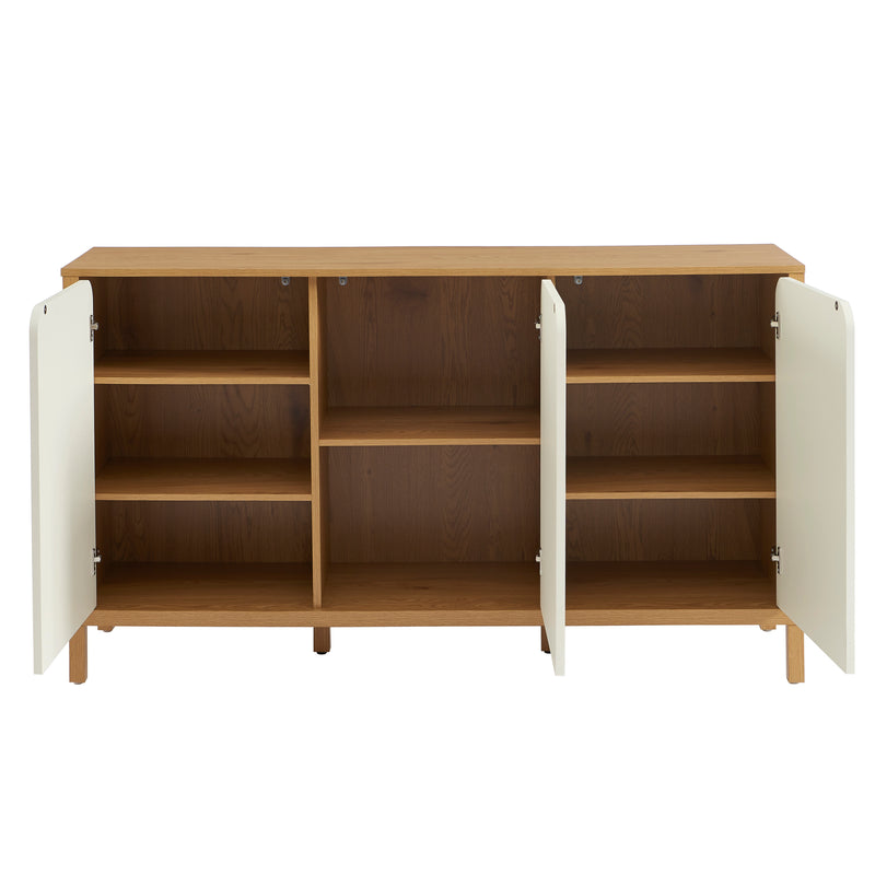 Buffet - Kilda - Effet Chêne - Blanc