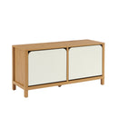 Banc À Chaussures - Kilda - Effet Chêne - Blanc