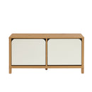 Banc À Chaussures - Kilda - Effet Chêne - Blanc