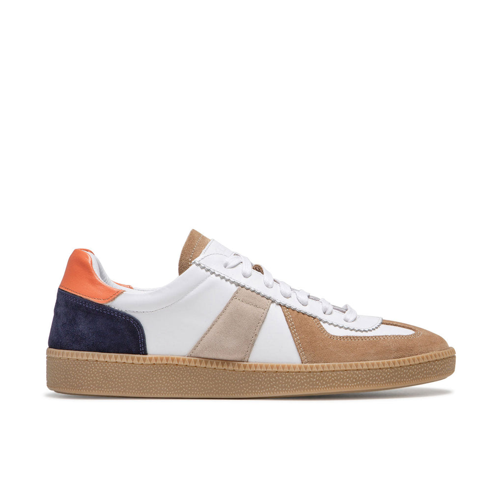 Basket Kinks Sm - Cognac/Blanc/Taupe