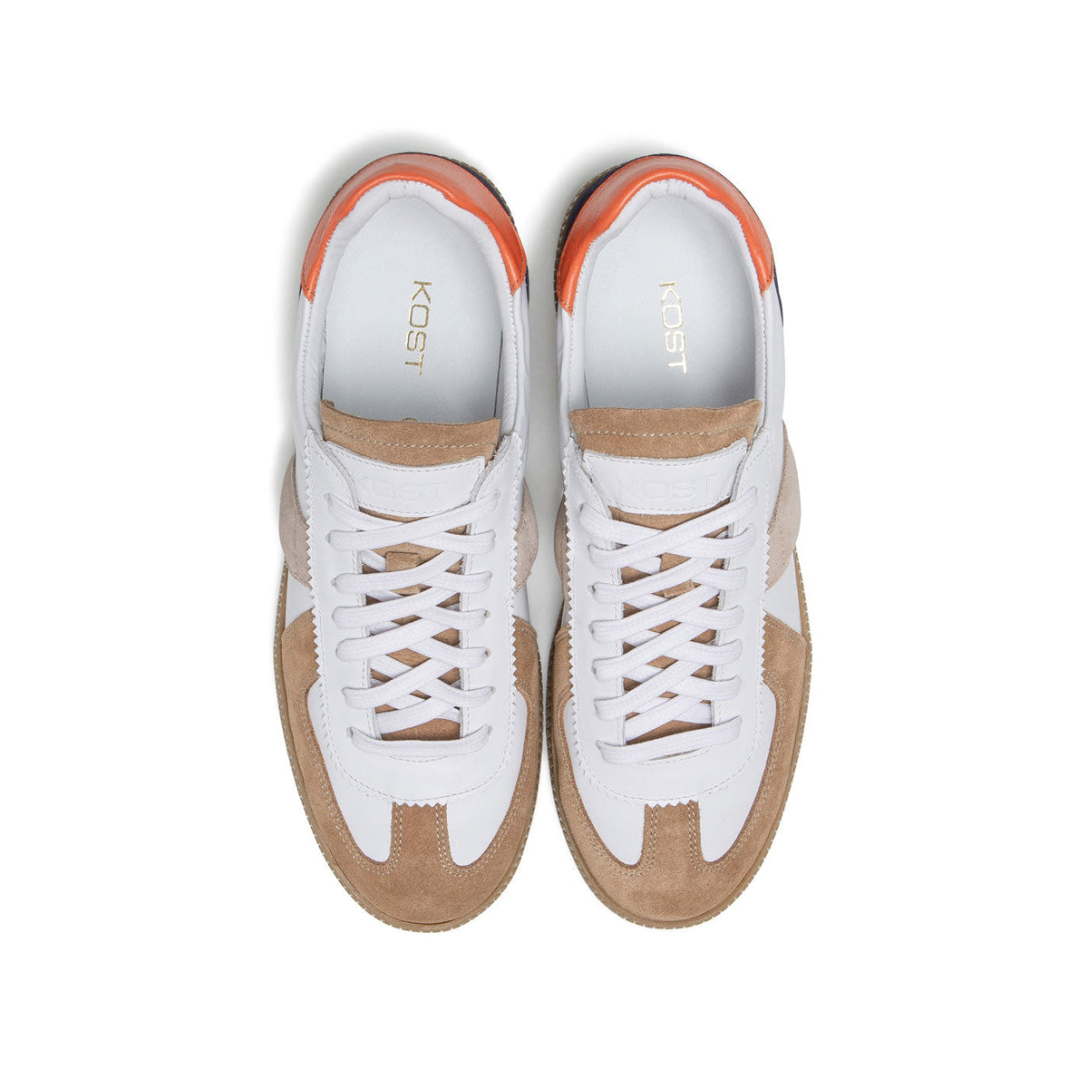 Basket Kinks Sm - Cognac/Blanc/Taupe