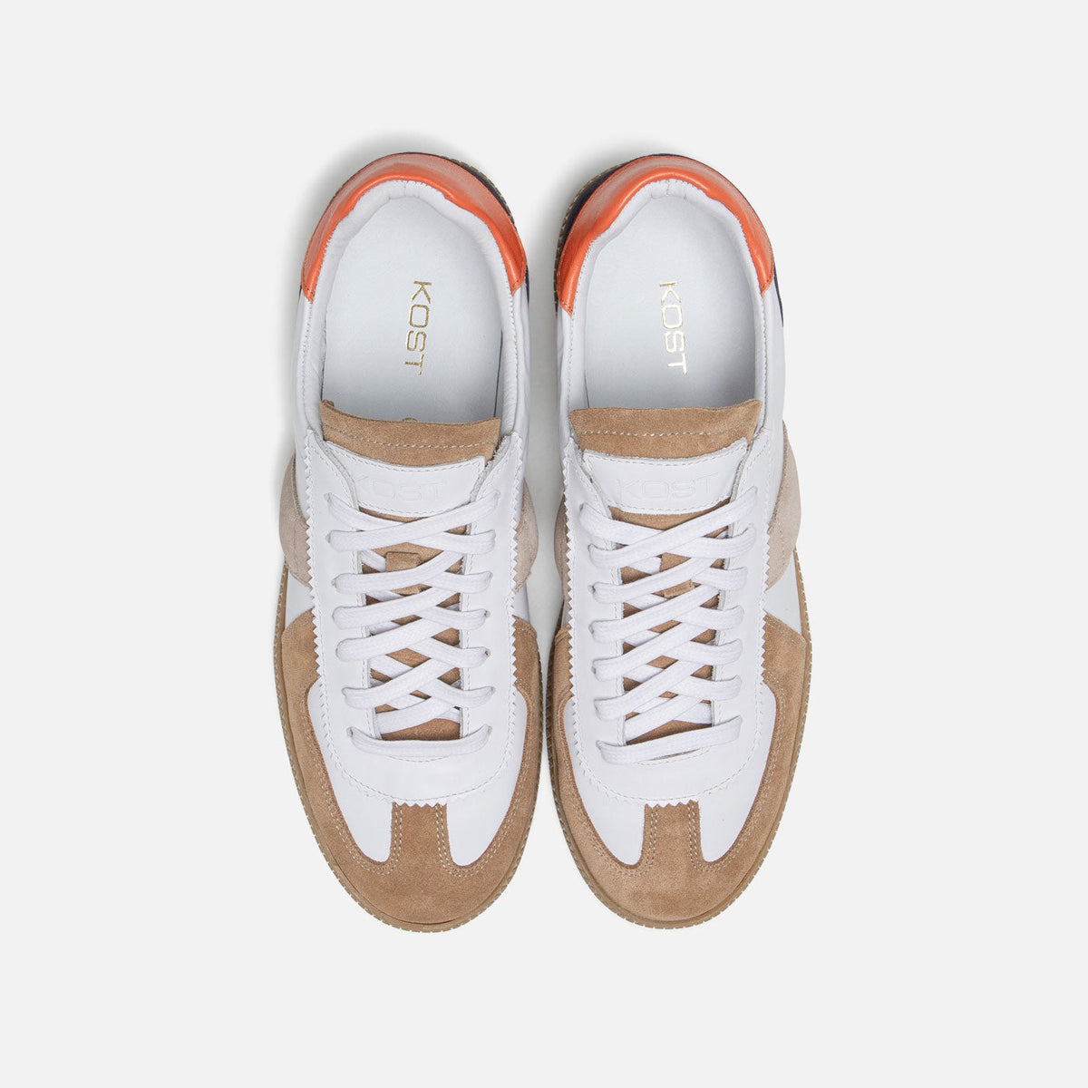 Basket Kinks Sm - Cognac/Blanc/Taupe