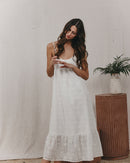 Robe Longue Kinzzy - Ecru