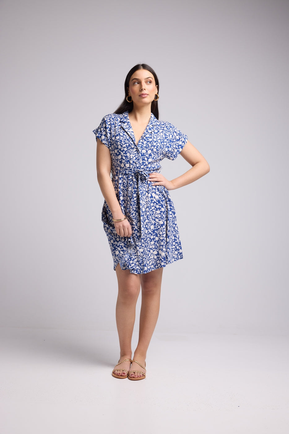 Vestido Corto - Kiona - Azul