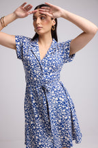 Vestido Corto - Kiona - Azul