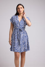 Vestido Corto - Kiona - Azul