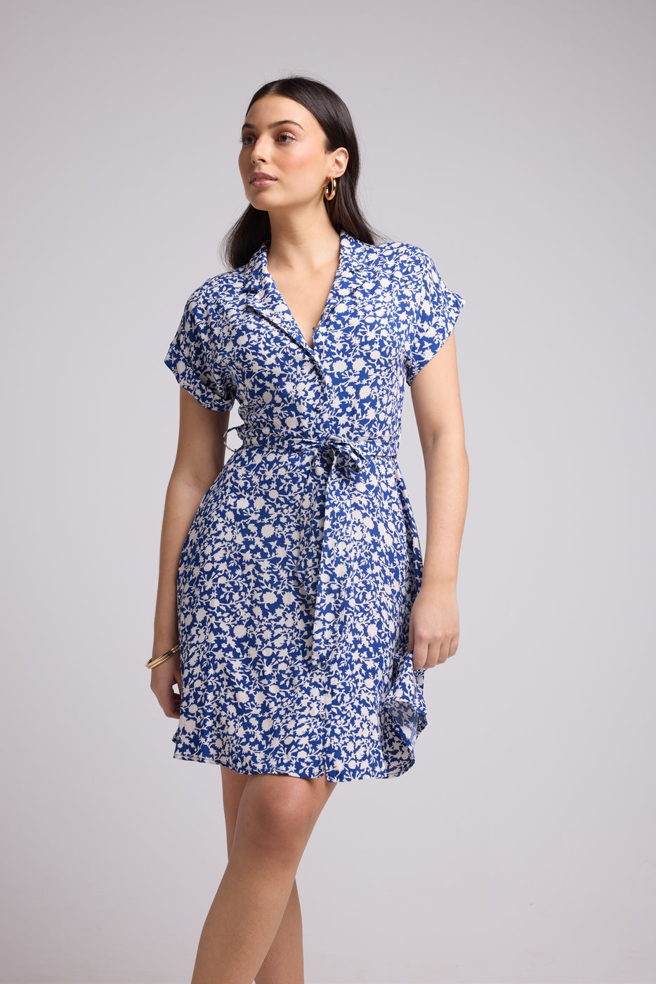 Vestido Corto - Kiona - Azul
