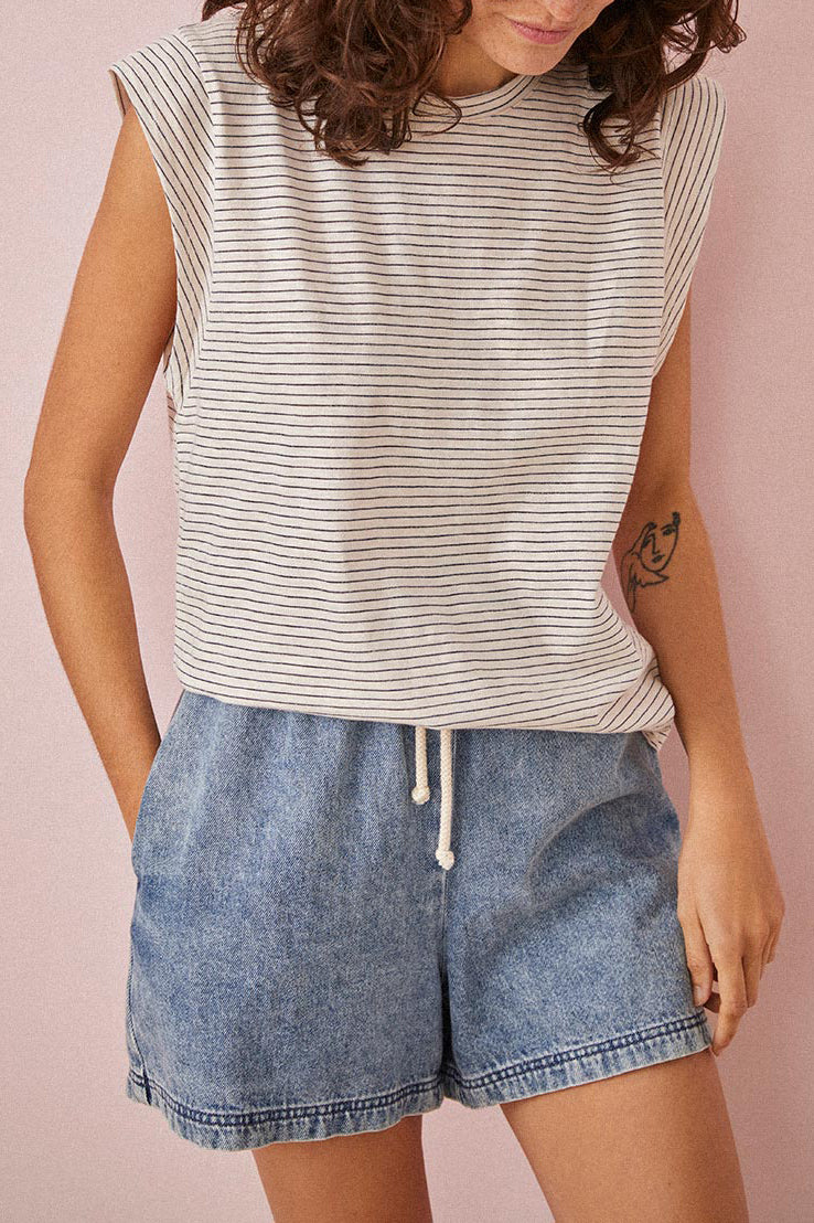 Tee Shirt Kiriane - Creme/Multico