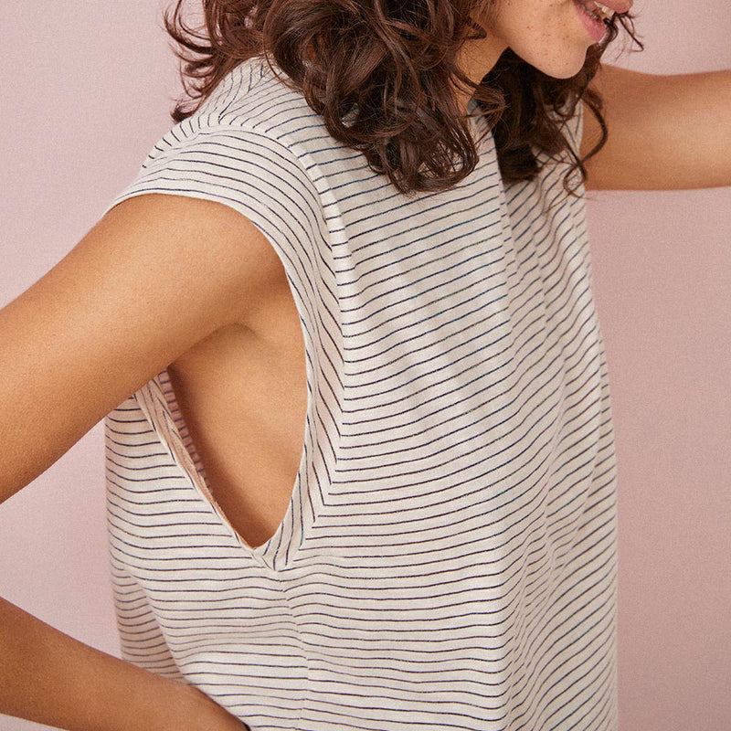 Tee Shirt Kiriane - Creme/Multico