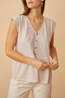 Kiridoum Tee Shirt - Cream/Terracotta