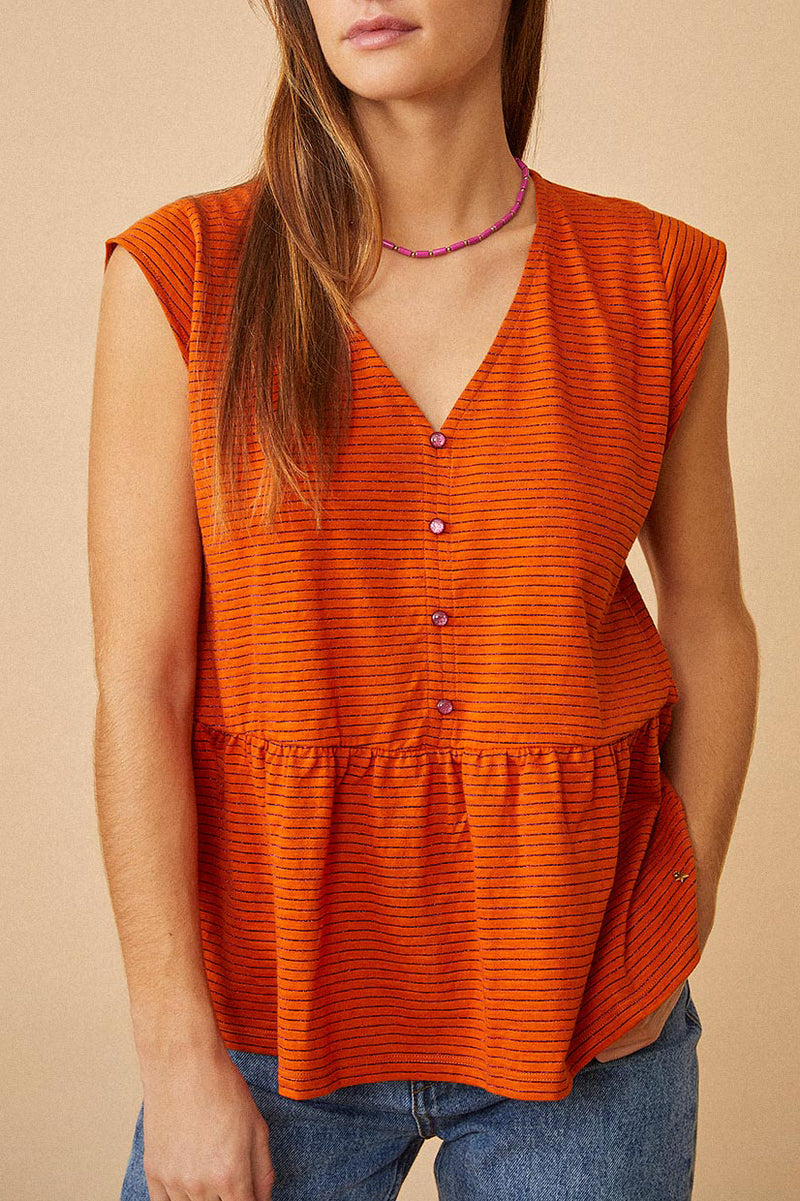 Tee Shirt Kiridoum - Orange Brulee/Dahlia