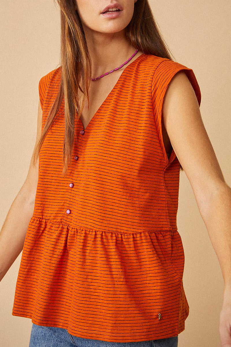 Tee Shirt Kiridoum - Orange Brulee/Dahlia