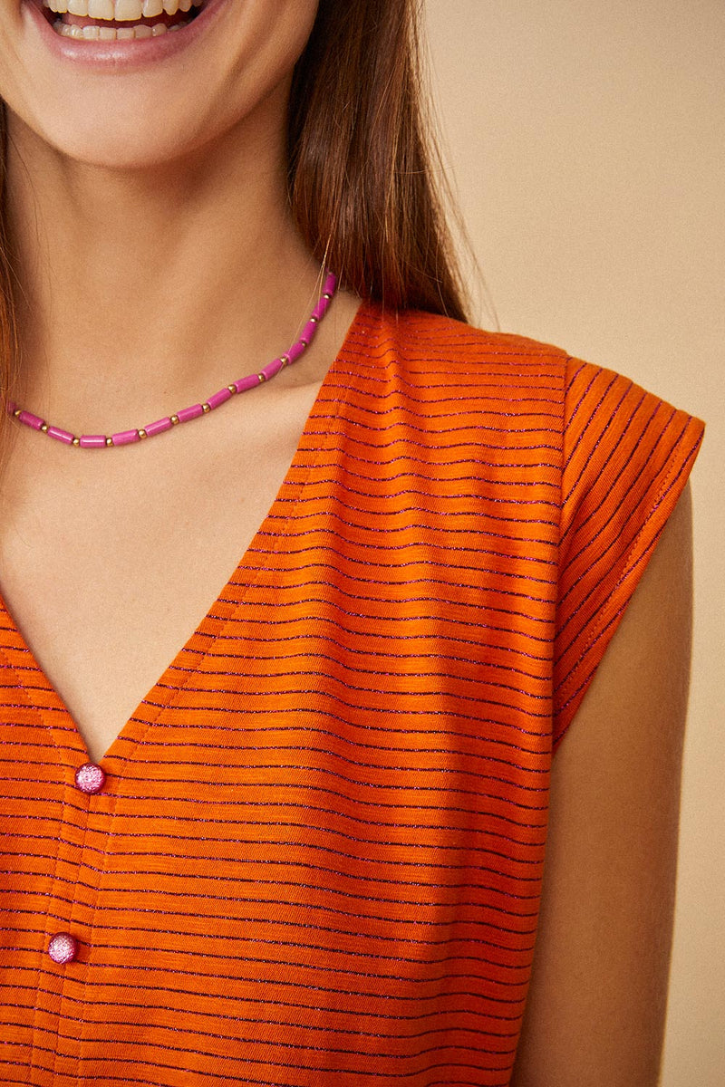 Tee Shirt Kiridoum - Orange Brulee/Dahlia