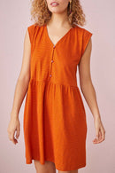 Kirion Dress - Orange Brulee/Dahlia