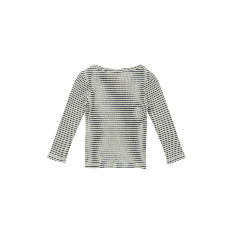 Top Kishon guijarro/raya azul marino - Selección caramelo disponible en amaetc.com, concept store ecológico para niños