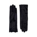 Gants Klara Cuir Doublés Soie - Noir Tactile - Femme