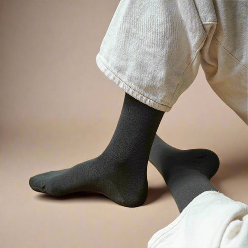 Chaussettes En Coton Biologique - Kaki