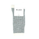 Chaussettes En Laine Mérinos Avec Bandes - Gris